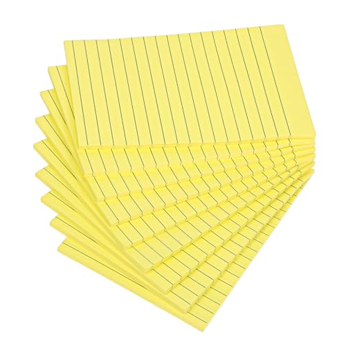 DOITOOL 9 Haftnotiz Schreibwaren Notizen gefüttert klebrig kleiner Notizblock Pads Schulmaterial süß Memo -Pad schulmaterial ästhetisch kleine Polster Mini-Notizblöcke Papier Gelb von DOITOOL