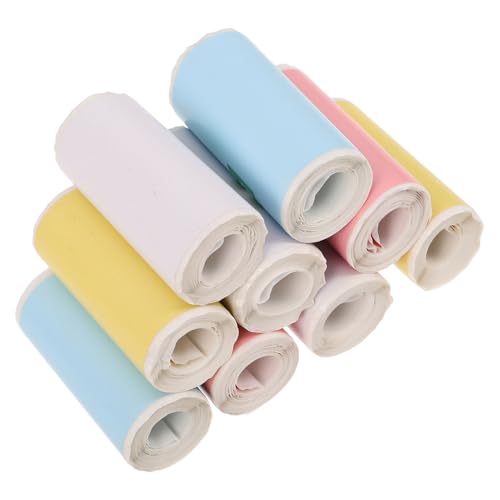 DOITOOL 9 Rollen Aufkleber Druckerpapier Selbstklebende Thermopapierrollen – Bedruckbare Aufkleber Zum Beschriften Organisieren Und Basteln von DOITOOL