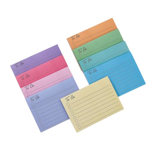 DOITOOL 9 Stück Haftnotiz Memo Notiz Pads Schreiben von Pads Büro-Notizblöcke Memo -Pad Klebrige Notizbilder Aufkleber für Büronotizen multifunktionale Notizaufkleber Karteikarten Papier von DOITOOL