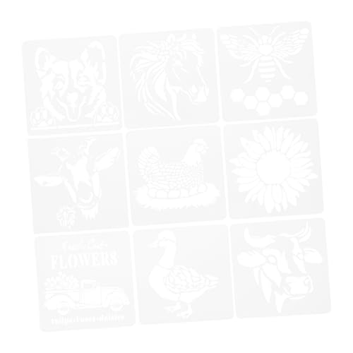 DOITOOL 9 Stück Malvorlage Bastelschablonenvorlage Tigerschablone Bienenschablone Tierdruckvorlage Winterschablonen Schablonen mit Tiermotiven Tiermalerei Schablonen das Haustier Weiß DOITOOL 9 Stück Malvorlage Bastelschablonenvorlage Tigerschablone Bienenschablone Tierdruckvorlage Winterschablonen Schablonen mit Tiermotiven Tiermalerei Schablonen das Haustier Weiß von DOITOOL