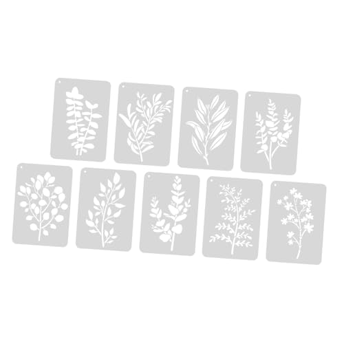 DOITOOL 9 Stück Teiliges Malvorlagen Schablonen für DIY Zubehör Malvorlagen für Kunsthandwerk Wiederverwendbare Schablonen für Verschiedene Oberflächen für Geschenkkarten und Scrapbooking DOITOOL 9 Stück Teiliges Malvorlagen Schablonen für DIY Zubehör Malvorlagen für Kunsthandwerk Wiederverwendbare Schablonen für Verschiedene Oberflächen für Geschenkkarten und Scrapbooking von DOITOOL