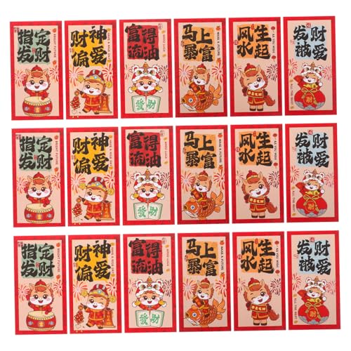 DOITOOL 90 Stück Jahr des Pferdroten Pakets Frühling Festival Red Envelope Traditionelle chinesische rote Umschläge chinesisches Hong-Bao chinesische neujahrsgeldumschläge Papier DOITOOL 90 Stück Jahr des Pferdroten Pakets Frühling Festival Red Envelope Traditionelle chinesische rote Umschläge chinesisches Hong-Bao chinesische neujahrsgeldumschläge Papier von DOITOOL