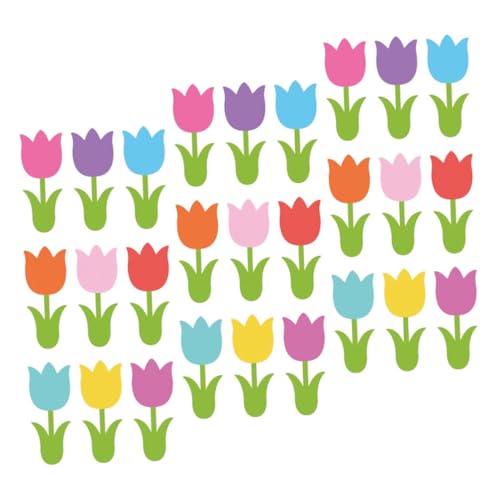 DOITOOL 90 Stück Teiliges Frühlings Tulpen Blumenpapier Bunte Papier Dekorationen mit Filigranen Ausschnitten für Frühlingsfeste Partydeko und Bastelprojekte zu Hause Klassenzimmer DOITOOL 90 Stück Teiliges Frühlings Tulpen Blumenpapier Bunte Papier Dekorationen mit Filigranen Ausschnitten für Frühlingsfeste Partydeko und Bastelprojekte zu Hause Klassenzimmer von DOITOOL