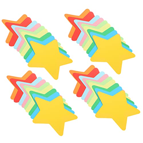 DOITOOL 90Blätter Buntes Papierstern Dekorationsset für Papierschnitte zur Belohnung und Dekoration von Wänden für Klassenzimmer und Feste Leicht und Handlich von DOITOOL
