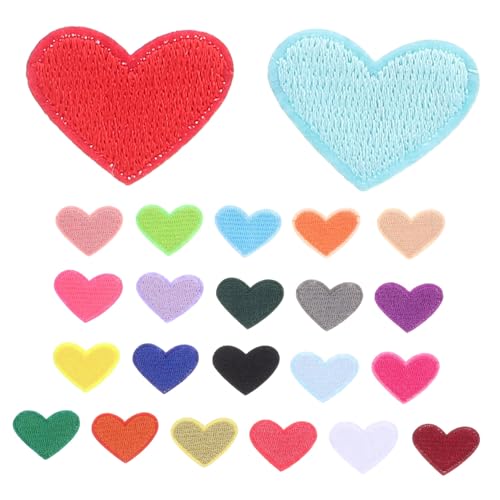 DOITOOL 93 Stück Teiliges Bunte Herzform Aufnäher zum Aufbügeln und Nähen Strapazierfähige Farbige DIY Patches für Kleidung Rucksäcke Jacken und Jeans Vielseitig für Reparatur und DOITOOL 93 Stück Teiliges Bunte Herzform Aufnäher zum Aufbügeln und Nähen Strapazierfähige Farbige DIY Patches für Kleidung Rucksäcke Jacken und Jeans Vielseitig für Reparatur und von DOITOOL