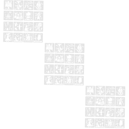 DOITOOL 96 Stck. Teiliges Halloween Schablonen aus Wiederverwendbarem Pet für DIY Basteln Malvorlagen mit Vielseitigen Motiven Robust und Leicht zu Reinigen für Zeichnen Stoff und DOITOOL 96 Stck. Teiliges Halloween Schablonen aus Wiederverwendbarem Pet für DIY Basteln Malvorlagen mit Vielseitigen Motiven Robust und Leicht zu Reinigen für Zeichnen Stoff und von DOITOOL