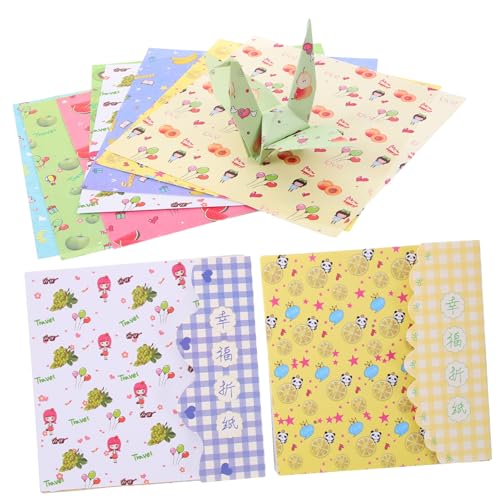DOITOOL 96 Stück Bastelpapier Handgemachtes Faltpapier für Weihnachten Farben für Diy Projekte Fördert Kreativität und Geschicklichkeit bei Kindern Zufällige Muster von DOITOOL