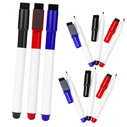 DOITOOL 9Stücke Farbenfrohe Whiteboard Marker für Schule und Büro Abwischbare Trockene Löschstifte mit Feiner Spitze für Notizen Zeichnungen und Erinnerungen von DOITOOL