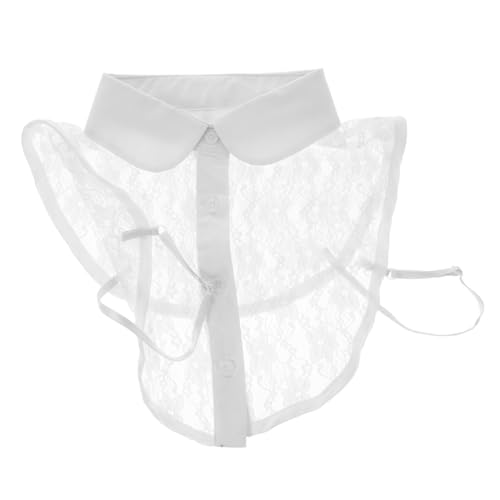 DOITOOL Abnehmbarer Damen Spitzen krageneinsatz Weicher Langlebiger Fake Collar Vielseitig Kombinierbarer Blusenkragen Modischer Bequemer Einsatz für Hemd und Bluse DOITOOL Abnehmbarer Damen Spitzen krageneinsatz Weicher Langlebiger Fake Collar Vielseitig Kombinierbarer Blusenkragen Modischer Bequemer Einsatz für Hemd und Bluse von DOITOOL