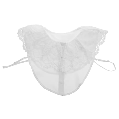 DOITOOL Abnehmbarer Fake Kragen Damen Blusenkragen Einsatz aus Polyester Modischer Dekorativer Kragen für Vielseitige Outfits und Einfache Stilaufwertung bei Verschiedenen Anlässen von DOITOOL