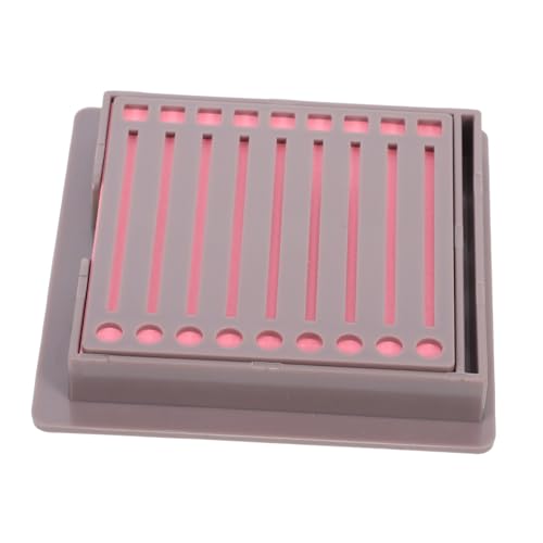 DOITOOL Abs Haftnotizhalter mit Schablone Organizer box für Farbige Haftnotizen Je Kompakter Memo Pad Spender für Büro Schule und Zuhause Praktischer Notizzettelhalter mit Linienvorlage von DOITOOL