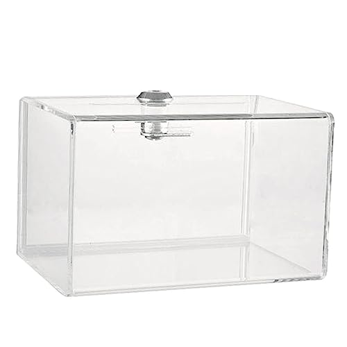 DOITOOL Abschließbare Transparente mit Schloss und Schlüssel Vielseitige Sichere Vorschlags Wahlurne für Spenden und Karten Robuste Leichte Box mit Sichtfenster von DOITOOL