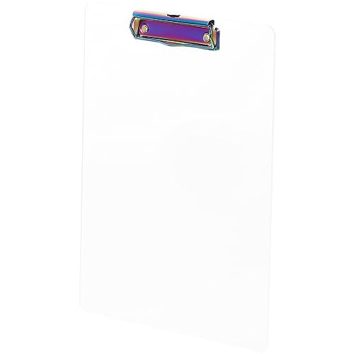 DOITOOL Acryl Klemmbrett Transparent Schreibtafel für Büro Schule und Zuhause Robustes Clipboard für Dokumente Menüs und Praktisch und Tragbar von DOITOOL