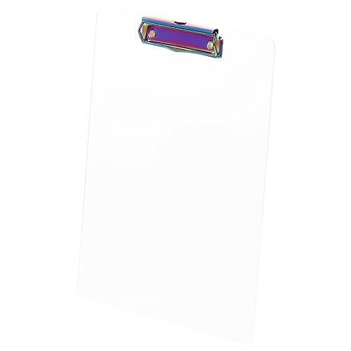 DOITOOL Acryl Klemmbrett Transparentes Schreibbrett für Schüler und Büro Leichtes Design für Verschiedene Schreibumgebungen Einfach zu Transportieren für Dokumente und Menüs von DOITOOL