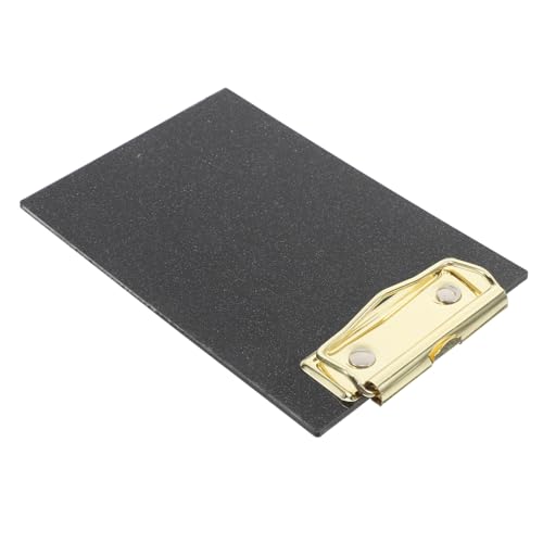 DOITOOL Acryl-Klemmbretter süßes Klemmbrett Mini-Zwischenablage Klassenzimmerzubehör Sukkulenten-Zwischenablage Clips Clips Klemmbrett-Clip Mini-Klemmbretter Clipboard Metall Schwarz von DOITOOL