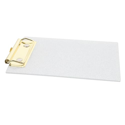 DOITOOL Acryl -Schreibbrettclip Mini-Zwischenablage süße Klemmbretter für Frauen Halter für Büroklammern Klassenzimmerzubehör große Zwischenablage Acryl-Klemmbretter Metall Silber von DOITOOL