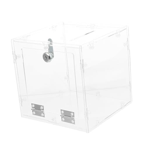 DOITOOL Acryl Wahlurne mit Schloss Transparente Spendenbox für Verlosungen Abstimmungen und Selbst zu Montieren Robustes Material für Vielseitige Anwendungen DOITOOL Acryl Wahlurne mit Schloss Transparente Spendenbox für Verlosungen Abstimmungen und Selbst zu Montieren Robustes Material für Vielseitige Anwendungen von DOITOOL