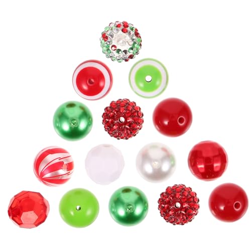 DOITOOL Acryl Weihnachtsperlen Mix Runde Bunte Diy Schmuckperlen mit Bohrung Geeignet für Armbandherstellung Girlanden und Handgemachte Geschenkideen DOITOOL Acryl Weihnachtsperlen Mix Runde Bunte Diy Schmuckperlen mit Bohrung Geeignet für Armbandherstellung Girlanden und Handgemachte Geschenkideen von DOITOOL
