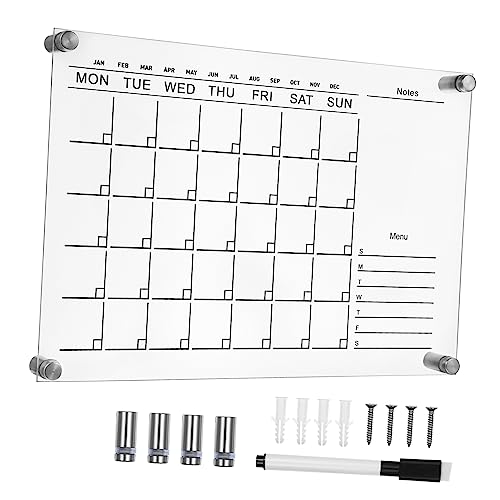 DOITOOL Acryl Whiteboard Transparentes Schreibboard Löschbarer Notizblock für Wand Kreativer Wochenplaner Universelles Memoboard von DOITOOL