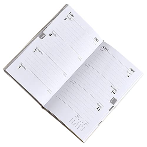 DOITOOL Agenda-buch Wochenplaner Notizblock Kalender-notizbuch Tagebuch Student Terminkalender 2023 Planen Des Managementbuchs Planer Täglich Aufgabenheft Terminplaner Dowling-papier Rot von DOITOOL
