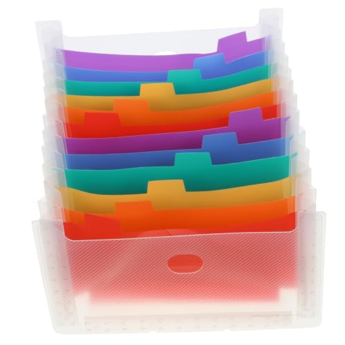 DOITOOL Akkordeon Fächermappe Büro Organizer Mehrschichtig Transparent Weiß mit Farbigen Innenseiten Praktischer Dokumentenhalter für Geordnete Akten für Büro und Studium DOITOOL Akkordeon Fächermappe Büro Organizer Mehrschichtig Transparent Weiß mit Farbigen Innenseiten Praktischer Dokumentenhalter für Geordnete Akten für Büro und Studium von DOITOOL