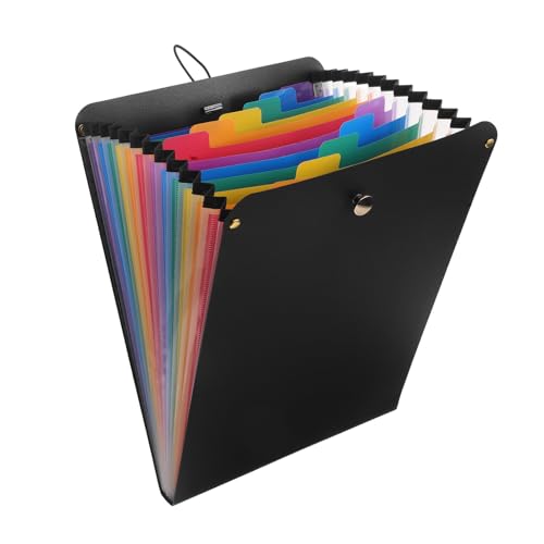 DOITOOL Akkordeon-Ordner: Mehrschichtiger A4-Papierordner – Vertikaler Aktenordner mit 13 Fächern – Dokumentenhalter aus Kunststoff für Schulprüfungsunterlagen und Quittungen DOITOOL Akkordeon-Ordner: Mehrschichtiger A4-Papierordner – Vertikaler Aktenordner mit 13 Fächern – Dokumentenhalter aus Kunststoff für Schulprüfungsunterlagen und Quittungen von DOITOOL