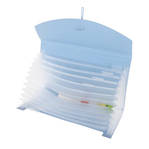 DOITOOL Akkordeontasche mit Umhängeband Ordner tragbar Quittungen Dateiorganisator Schreibtisch-Organizer Quittungsmappe Aktentasche erweitern mehrlagige Dokumententasche Plastik Blau DOITOOL Akkordeontasche mit Umhängeband Ordner tragbar Quittungen Dateiorganisator Schreibtisch-Organizer Quittungsmappe Aktentasche erweitern mehrlagige Dokumententasche Plastik Blau von DOITOOL