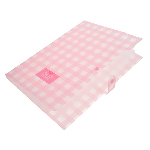 DOITOOL Aktenhalter Unterlagen Datei Wasserdicht Ordner dokumentieren aktenkoffer aktentaschen büroorganizer karteikästen tragbare Akkordeontasche Papier-Organizer-Akkordeon-Tasche pp Rosa von DOITOOL