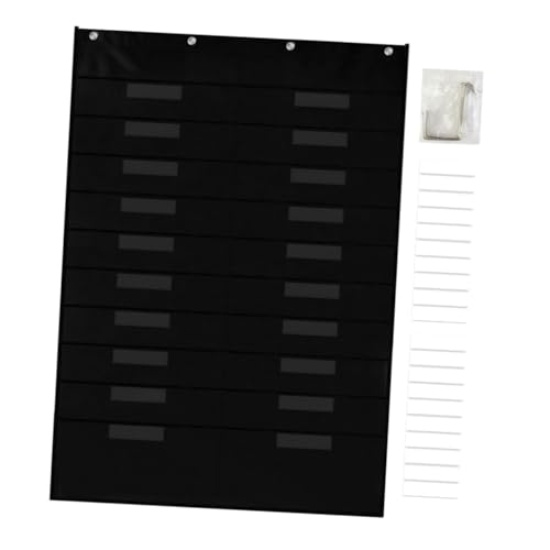 DOITOOL Aktentasche Klare Taschen für das Klassenzimmer Briefkästen im Klassenzimmer Lehrer Klassenzimmer müssen haben Taschen für Klassenzimmerstühle Metall Schwarz von DOITOOL