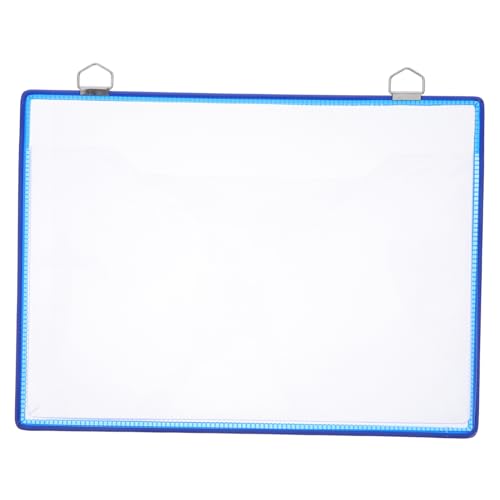 DOITOOL Aktentasche Ordner-Organizer für den Schreibtisch transparent Büro aufbewahrungssack storage pockets Aktenaufbewahrungstasche zum Aufhängen hängende Dokumententasche Plastik Blue von DOITOOL
