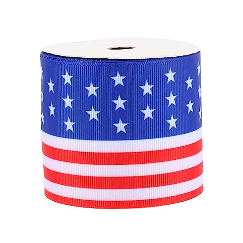 DOITOOL Amerikanisches Unabhängigkeitstags Ribbon Dekoratives DIY Material Rot Weiß und Blau für Bastelprojekte und Feiertagsdekorationen DOITOOL Amerikanisches Unabhängigkeitstags Ribbon Dekoratives DIY Material Rot Weiß und Blau für Bastelprojekte und Feiertagsdekorationen von DOITOOL