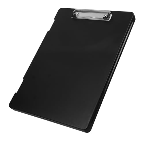 DOITOOL Aufbewahrungsbox Für Testpapier Ordner Zwischenablage Dateiordner-zwischenablage Mehrzweck-klemmbretter Zwischenablageordner Mit Speicher Klemmbrett Mit Speicher Metall Schwarz von DOITOOL