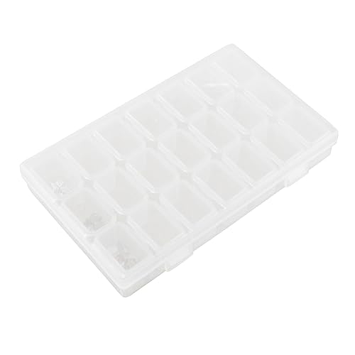 DOITOOL Aufbewahrungsbox für Nail Art und Schmuck Fächer Transparent Stoßfest für Salon und Diy Langlebige Plastikbox mit Deckeln Kompakt und Leicht zu Transportieren von DOITOOL