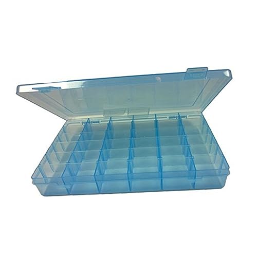 DOITOOL Aufbewahrungskiste Klare Mülleimer Schmuck Klarsichtboxen Zur Aufbewahrung Ohrring Aufbewahrung Aufbewahrungsboxen Reiseveranstalter Halsketten-organizer Blue von DOITOOL