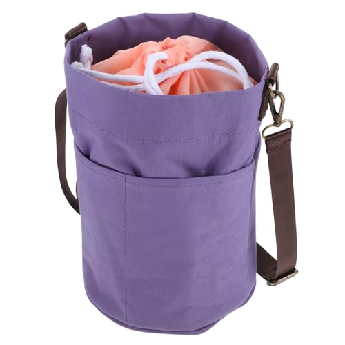 DOITOOL Aufbewahrungstasche Für Strickwerkzeuge Tragetaschen Garntasche Zum Aufhängen Häkelnadeletui Häkelgarnhalter Häkeltaschen Organizer Kleine Häkeltasche Häkelreisetasche von DOITOOL