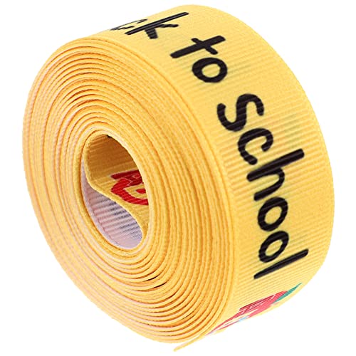 DOITOOL Back To School Dekoratives Geschenkband Breit DIY Schleifenband für Lehrer Festliche Bastelprojekte und Verpackungen von DOITOOL