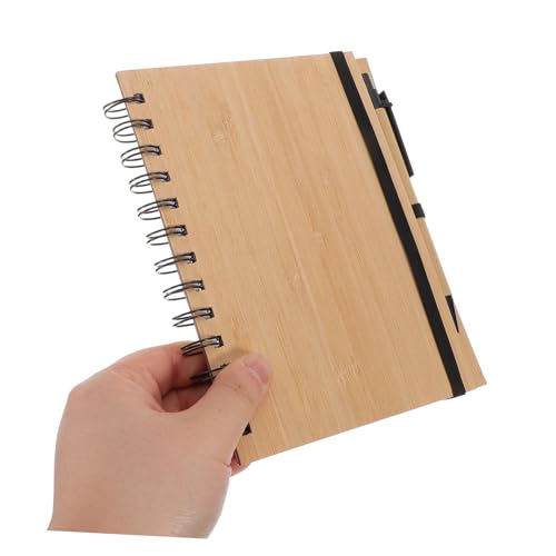 DOITOOL Bambus Cover Notizbuch mit Spiralbindung Leichtes Tragbares Notizheft für Schule Büro und Zuhause Kreatives Design Kompakter Planer für Notizen Aufgaben und Journaling Nachhaltiges DOITOOL Bambus Cover Notizbuch mit Spiralbindung Leichtes Tragbares Notizheft für Schule Büro und Zuhause Kreatives Design Kompakter Planer für Notizen Aufgaben und Journaling Nachhaltiges von DOITOOL