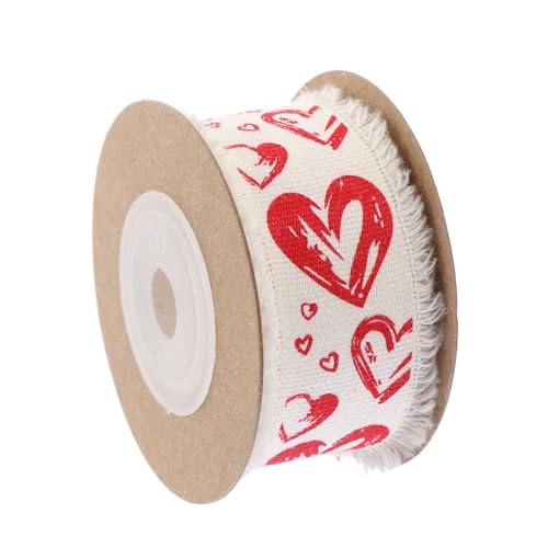 DOITOOL Baumwollband Geschenkband Rot DIY Dekoratives Geschenkband für Geschenkverpackung Basteln Floristenband Bindfaden Langlebig Wiederverwendbar von DOITOOL