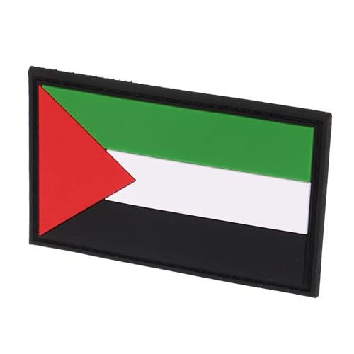 DOITOOL Besticktes Palästina Abzeichen mit Hakenverschluss PVC Outdoor Patch für Jacken Uniformen Rucksäcke Langlebiger und Bequemer Arm Applikation Dekoratives Stickerei Aufnäher von DOITOOL