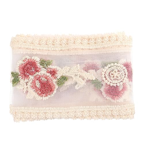 DOITOOL Besticktes Rosen Spitzenband DIY Haarschmuck und Kleidungszubehör Elegantes Spitzenmaterial für Handwerk Hochzeiten Partys und Kreative Dekorationen DOITOOL Besticktes Rosen Spitzenband DIY Haarschmuck und Kleidungszubehör Elegantes Spitzenmaterial für Handwerk Hochzeiten Partys und Kreative Dekorationen von DOITOOL
