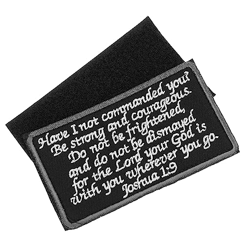 DOITOOL Bibelzitate Armprint Bibel Patches Dekorative Nähapparat Bibelsprüche Applikation bestickt Material bastelzeug hutschachtel Stoffflicken für Kleidung Stickerei-Applikationspatch von DOITOOL