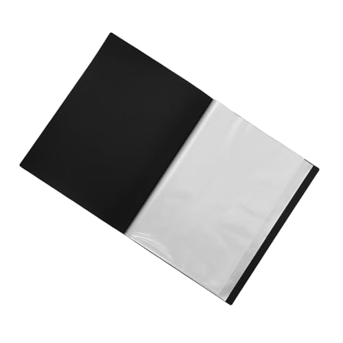 DOITOOL Blatt Informationsanzeigeordner Schwarz Halter dokumentieren Tasche Büro Robuster Dokumentenordner Transparente Dokumentenmappe Aktenordner aus Kunststoff Präsentationsmappen Black von DOITOOL