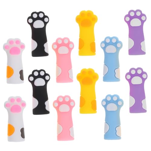 DOITOOL Bleistiftkappe Mit Katzenpfoten Bleistiftspitzenabdeckung Cartoon Bleistiftkappen Stiftkappen Bleistiftspitzenschutz Süße Bleistiftkappen Katzenpfoten Abdeckungen von DOITOOL