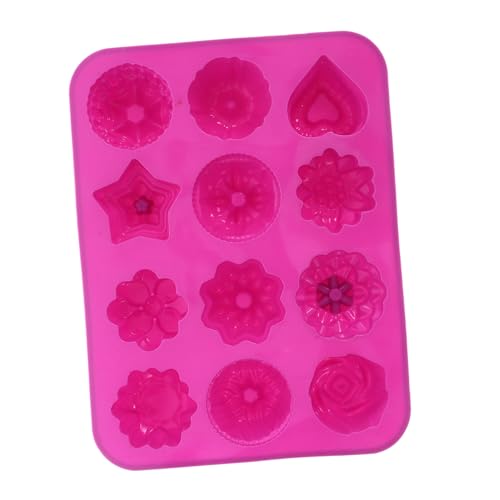 DOITOOL Blütenschimmel Duschdampfformen Badebombenform Geleeform Silikon Blumenseifenformen Silikonformen Für Seife Silikonformen Für Lebensmittel Blumen-silikonform Violett Kieselgel von DOITOOL