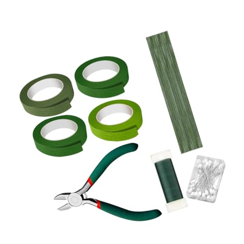 DOITOOL Blumenwerkzeug Set Klebeband Blumenwickelwerkzeug Kranzherstellungszubehör Blumenstrauß Bastelset Blumenherstellungszubehör Floristenwerkzeuge Blumenstängeldraht DOITOOL Blumenwerkzeug Set Klebeband Blumenwickelwerkzeug Kranzherstellungszubehör Blumenstrauß Bastelset Blumenherstellungszubehör Floristenwerkzeuge Blumenstängeldraht von DOITOOL