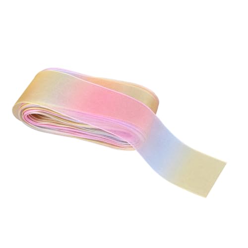 DOITOOL Breites Chiffonband mit Farbverlauf und Regenbogen-print DIY Zierband für Haaraccessoires Festliche Dekorationen und Kreative Bastelprojekte von DOITOOL