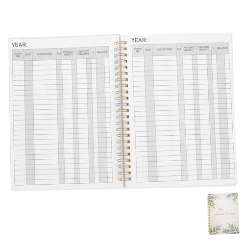 DOITOOL Buchhaltung Groß Bank Monatlich Sammelbuch Checkbook Lesen Persönliches Scheckbuch Finanziell Personal Checkbook Checkbook Register Überprüfen Sie Das Persönliche Scheckbuch Papier von DOITOOL