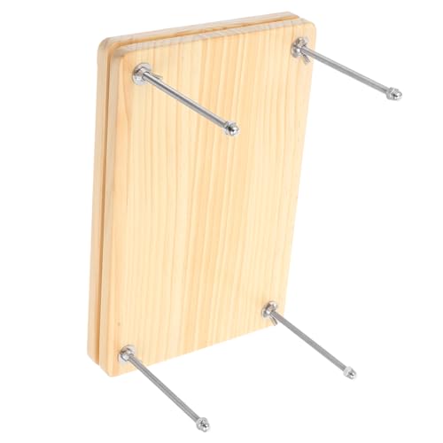 DOITOOL Buchpresse Material Herstellung Drücken Sie und Buchbindungsmittel Handgefertigte Buchbindung Buchpressmaschinen Buchbinderei aus Holz Manuelle Papierpresse aus Holz Metall Beige von DOITOOL