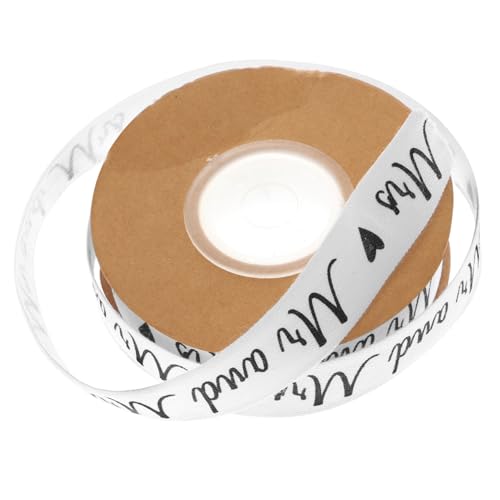 DOITOOL Buchstabenbänder Aus Baumwolle Hochzeit Chiffon Schleife Trimmen Bögen Weihnachtsbaumbänder von DOITOOL