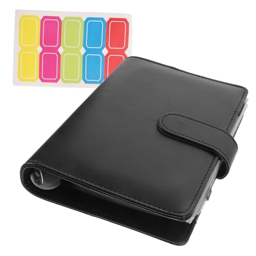 DOITOOL Budgetplaner PU Leder Ringbuch mit Löchern Tragbares Cash Notizbuch mit Budget Fächern für Persönliche Monatsplanung Leichtes Wiederbefüllbares Taschen Organizer für von DOITOOL